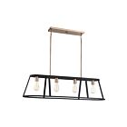 Nuvo Lighting Chassis 60-6644 4-Lights 240W Copper Brushed Brass Rod Island Pendant