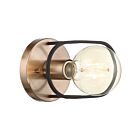 Nuvo Lighting Chassis 60-6651 1-Light 60W Copper Brushed Brass Incandescent Wall Sconce