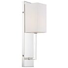 Nuvo Lighting Vesey 60-6693 1-Light 60W Polished Nickel Incandescent Wall Sconce