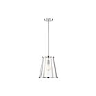 Nuvo Lighting Bruge 60-6698 1-Light 100W Polished Nickel Rod Pendant