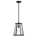 Nuvo Lighting Bruge 60-6699 1-Light 100W Matte Black Rod Pendant