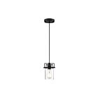 Nuvo Lighting Antebellum 60-6732 1-Light 60W Matte Black Rod Mini Pendant