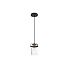 Nuvo Lighting Antebellum 60-6733 1-Light 60W BlacK Rod Mini Pendant