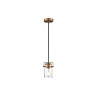 Nuvo Lighting Antebellum 60-6735 1-Light 60W Vintage Brass Rod Mini Pendant