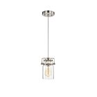 Nuvo Lighting 60-6736 Antebellum 1-Light 60W Brushed Nickel Pendant