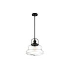 Nuvo Lighting Basel 60-6759 1-Light 100W Matte Black Rod Pendant