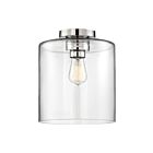 Nuvo Lighting Chantecleer 60-6778 1-Light 60W Polished Nickel Semi-Flush Mount