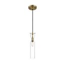 Nuvo Lighting 60-6856 Spyglass 1-Light 60W Vintage Brass Mini Cord Pendant