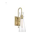 Nuvo Lighting 60-6857 Bahari 1-Light 60W Vintage Brass Wall Sconce