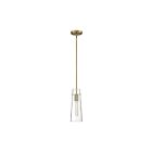 Nuvo Lighting 60-6860 Alondra 1-Light 60W Vintage Brass Mini Rod Pendant