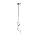 Nuvo Lighting 60-6868 Bahari 1-Light 60W Polished Nickel Mini Rod Pendant