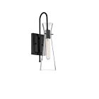Nuvo Lighting 60-6877 Bahari 1-Light 60W Black Wall Sconce