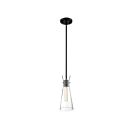 Nuvo Lighting 60-6878 Bahari 1-Light 60W Black Mini Rod Pendant