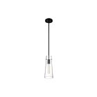 Nuvo Lighting 60-6880 Alondra 1-Light 60W Black Mini Rod Pendant