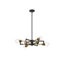 Nuvo Lighting Intention 60-6976 6-Lights 360W Black Rod Chandelier