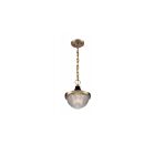 Nuvo Lighting 60-7059 Faro 1-Light 60W Burnished Brass Small Pendant