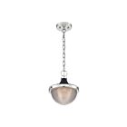 Nuvo Lighting 60-7069 Faro 1-Light 60W Polished Nickel Small Pendant