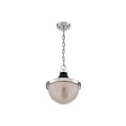 Nuvo Lighting 60-7070 Faro 1-Light 100W Polished Nickel Pendant