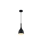 Nuvo Lighting 60-7086 Bellcap 1-Light 60W Matte Black Small Pendant