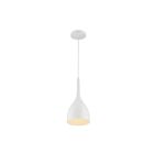 Nuvo Lighting 60-7096 Bellcap 1-Light 60W Matte White Small Pendant