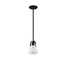 Nuvo Lighting 60-7106 Skybridge 1-Light 60W Matte Black Mini Rod Pendant