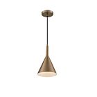 Nuvo Lighting 60-7117 Lightcap 1-Light 60W Burnished Brass Small Cord Pendant