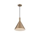 Nuvo Lighting 60-7118 Lightcap 1-Light 100W Burnished Brass Cord Pendant