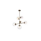 Nuvo Lighting 60-7125 Sky 6-Lights 360W Burnished Brass Pendant
