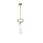 Nuvo Lighting 60-7143 Teresa 1-Light 60W Burnished Brass Rod Pendant