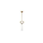 Nuvo Lighting 60-7143 Teresa 1-Light 60W Burnished Brass Pendant