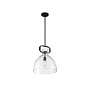 Nuvo Lighting 60-7152 Teresa 1-Light 100W Matte Black Bowl Rod Pendant