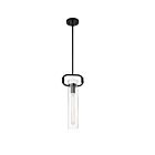 Nuvo Lighting 60-7153 Teresa 1-Light 60W Matte Black Rod Pendant