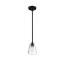 Satco 60-7280 60W Matte Black Mini Pendant