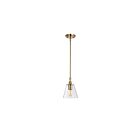 Nuvo Lighting Dover 60-7410 1 Light Vintage Brass 60W Small Pendant