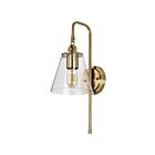 Nuvo Lighting Dover 60-7449 1 Light Vintage Brass 60W Wall Sconce