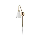 Nuvo Lighting Tango 60-7468 1 Light Matte White With Burnished Brass 60W Wall Sconce
