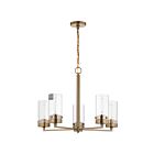 Nuvo Lighting 60-7535 Intersection 5-Lights 300W Burnished Brass Chandelier