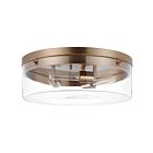 Nuvo Lighting 60-7538 Intersection 3-Lights 180W Burnished Brass Large Flush Mount