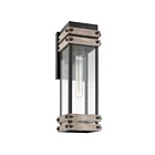 Nuvo Lighting Homestead 60-7541 1 Light Black With Wood 60W Medium Wall Lantern