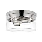 Nuvo Lighting Intersection 60-7637 2 Lights Polished Nickel 120W Medium Flush Mount