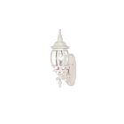 Nuvo Lighting 60-885 Central Park 1-Light White Outdoor Wall Light