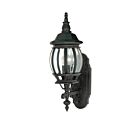 Nuvo Lighting Central Park 60-887 1-Light Textured Black Outdoor Wall Light