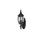 Nuvo Lighting 60-887 Central Park 1-Light Textured Black Outdoor Wall Light