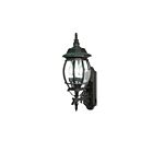 Nuvo Lighting 60-890 Central Park 3-Lights Textured Black Outdoor Wall Light