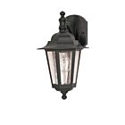 Nuvo Lighting Cornerstone 60-990 1-Light Textured Black Outdoor Wall Light