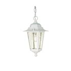 Nuvo Lighting Cornerstone 60-991 1-Light White Outdoor Hanging Lantern