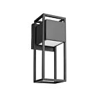 Nuvo Lighting Supreme 62-1654 Matte Black 18W LED Medium Wall Lantern