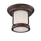 Nuvo Lighting Bethany 62-633 1-Light Mahogany Bronze Outdoor Flush Mount Light