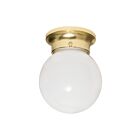 Nuvo Lighting SF77-108 1-Light 60W Polished Brass Ceiling Ball Flush Mount