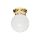 Nuvo Lighting SF77-109 1-Light 60W Polished Brass Ceiling Ball Flush Mount